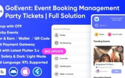 GoEvent (v1.2) Event Booking Management | Event Planner | Ticket Booking | Flutter Full Solution App