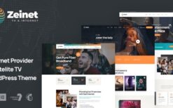 Zeinet (v1.0.0) Internet Provider & Satellite TV WordPress Theme