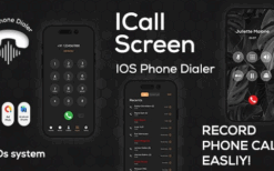 iCall OS16 (v1.0) Color Phone Flash – iPhone Style Call – iCallScreen Dialer – iCall Dialer Screen