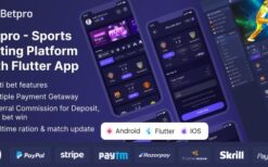 Betpro (9 September 2023) Sports Betting Platform PHP Laravel Admin Panel With Flutter App ios and android