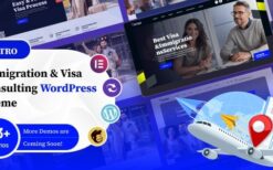 Vistro v1.0.1 Immigration Visa Consulting WordPress Theme