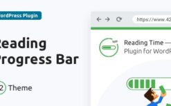 Reading Time (v2.0.3) Reading Progress Bar for WordPress