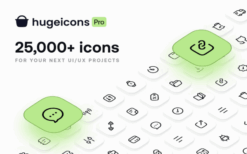 Hugeicons Pro (v2.0) 25,000+ Icons