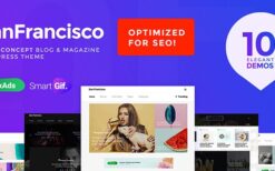 SanFrancisco (v1.20) MultiConcept Blog & Magazine WordPress Theme