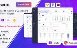 Skote v4.3.0 Angular 16 Admin & Dashboard Template + Sketch