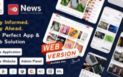 News App and Web Flutter News App for Android and IOS App | News Website with Admin panel v3.1.6