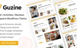 Guzine (v1.2.1) Adsense Ready Magazine WordPress Theme for Food Blogging