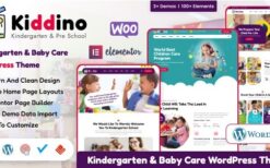 Kiddino (v1.2.3) Kids & Kindergarten WordPress Theme