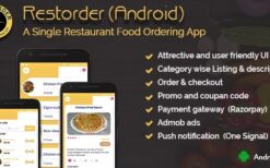 Restorder (Android) v1.3 A single restaurant food ordering app