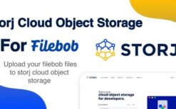 Storj Cloud Object Storage Add-on For Filebob v1.0