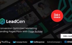 LeadGen v1.8 Multipurpose Marketing Landing Page Pack with HTML Builder