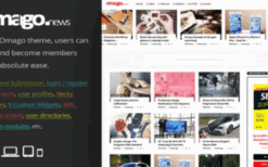 Omago News v3.2 User Profile Membership & Content Sharing Theme