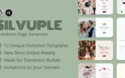 Silvuple v1.0.1 Online Invitations Maker (Addon For Elementor)