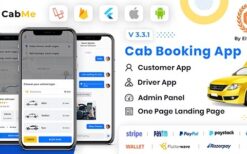 CabME v6.2 Flutter Complete Taxi Booking Solution (siddhiinfosoft)