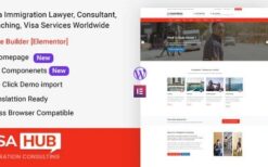 VisaHub v1.2.3 Immigration Consulting WordPress Theme