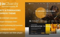 InCharity v2.2.3 Fundraising, Non-profit organization WordPress Theme