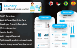 Quickwash v2.8 6 App Template Laundry Booking App Single Vendor Laundry App Laundry Ordering App
