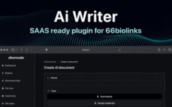 AI (v12.1.0) Writing Assistant, Image Generator, Speech to Text 66biolinks plugin
