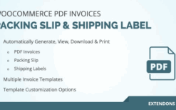WooCommerce PDF Invoice, Packing Slip & Shipping Label v1.0.3