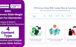 BWD Offcanvas Slide Magic Addon For Elementor v1.0