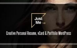Just Me v1.0 Creative Portfolio WordPress Theme