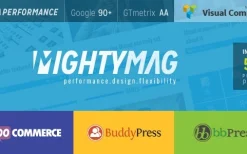 MightyMag v3.5 Magazine, Shop, Community WP Theme