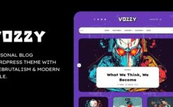 Vozzy v1.02 Modern & Neobrutalism WordPress Theme