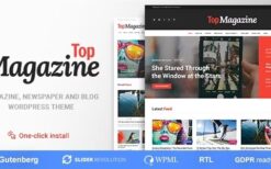 Top Magazine (v1.2.3) Blog and News WordPress Theme
