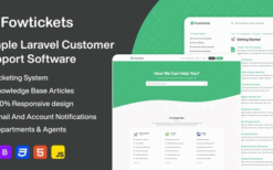 Fowtickets (v2.2) Advanced Laravel HelpDesk & Ticket System