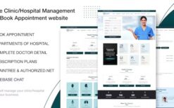 Single Clinic v1.2 Hospital Management With Book Appointment website