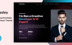 Weasley v1.0 Personal Portfolio WordPress Theme