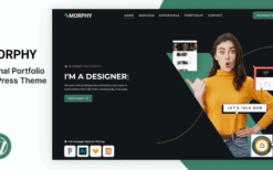 Morphy v1.0 Personal Portfolio WordPress Theme