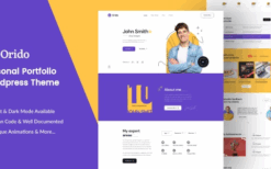 Orido v1.0 Personal Portfolio WordPress Theme