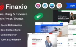 Finaxio v1.0.1 Consulting & Finance WordPress Theme
