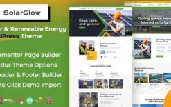 Solarglow v1.3.0 Solar & Renewable Energy WordPress Theme