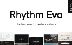 Rhythm (v1.0) Clean Minimalist One & Multipage WordPress Theme