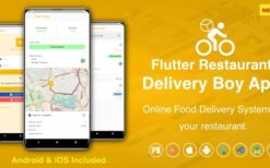 Flutter Restaurant Delivery Boy App for iOS and Android v2.4