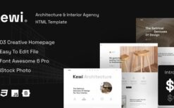 Kewi v1.0 Architecture & Interior Agency WordPress Theme