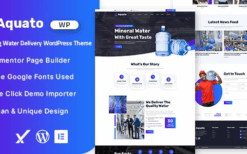 Aquato v1.0.0 Drinking Water Delivery WordPress Theme