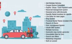 LaraRent v2.5 Multipurpose Vehicle Rental System Laravel Script