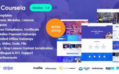 * Coursela v1.0 Personal Course Selling Website