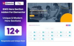 BWD Hero Section Addon For Elementor v1.0