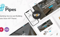 The Pipes v2.4 Plumbing Service and Building Tools Store WordPress Theme