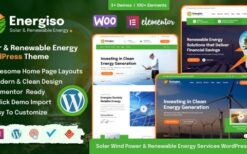 Energiso v1.4.5 Solar & Renewable Energy WordPress Theme