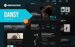 Dansy – Dance Studio Elementor Pro Template Kit