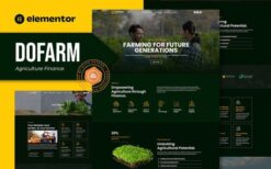 Dofarm – Agriculture Finance Elementor Pro Template Kit