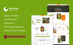 Agrifoody – Organic & Healthy Food Elementor Template Kit