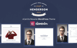 Henderson v3.0.0 vCard & Resume WordPress Theme
