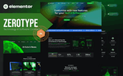Zerotype — Technology and software company Elementor Template Kit