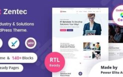 Zentec v2.2.0 IT Solutions Company WordPress Theme + RTL